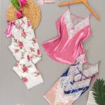 بيجامة بنطلون وبروتيل قطعتين موديل 6022