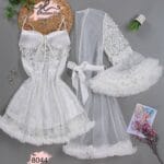 طقم صبحلك زم مع جبير و كورسيه على الصدر موديل 8040