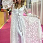 طقم صبحلك طويل تول مرسم موديل 8500