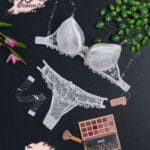 طقم برا ظهر شفاف مع جبير موديل 7024