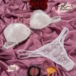 طقم العروسة برا واندر لون ابيض
كود 7032