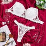 طقم العروسة برا واندر لون ابيض
كود 7036