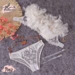 طقم برا عريسي ريش موديل7062