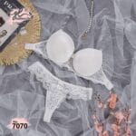 طقم برا عريسي ظهر شفاف موديل 7070