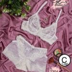 طقم برا مع شورت دانتيل ناعم موديل 7204