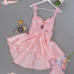 قميص نوم ناع بدون بطانة موديل 9122