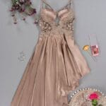 قميص نوم طويل بقصة مميزة موديل 9124