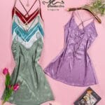 قميص نوم قصير جاكار موديل 9126