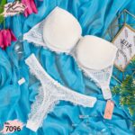 طقم برا ضر شفاف عريسي موديل 7096