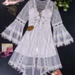 طقم صباحية دانتيل فاخر موديل 8004